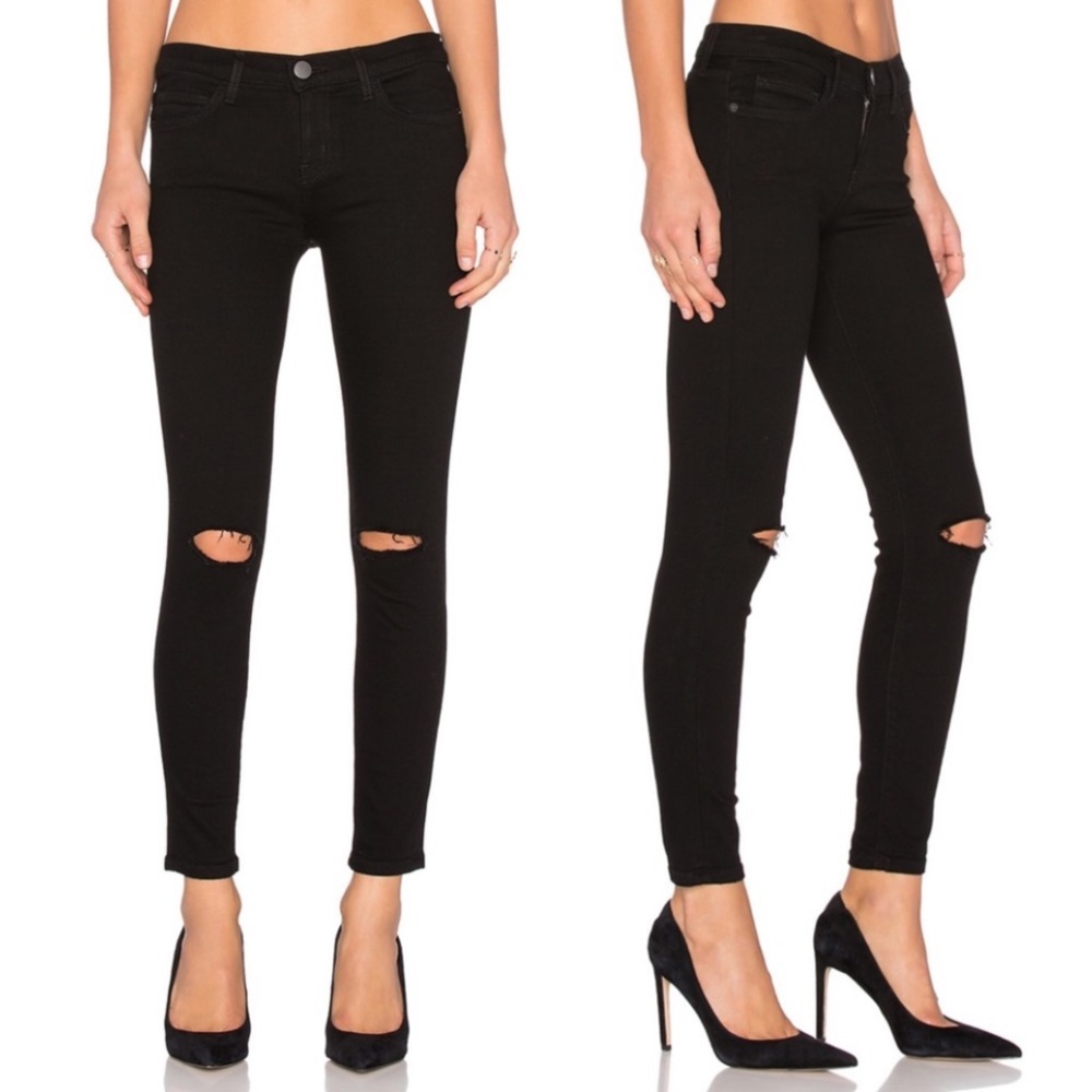 CURRENT/ELLIOT THE STILETTO JET BLACK DESTROY 26